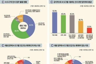 500대 기업 86.7, 인사업무에 AI 쓴다…재직자 42 "취업 준비 때 AI 써 봐"