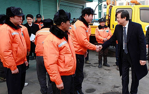 서승환 장관 논산국토관리사무소 방문