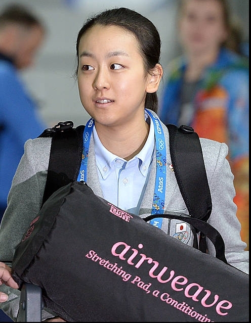 소치 입성하는 아사다 마오
