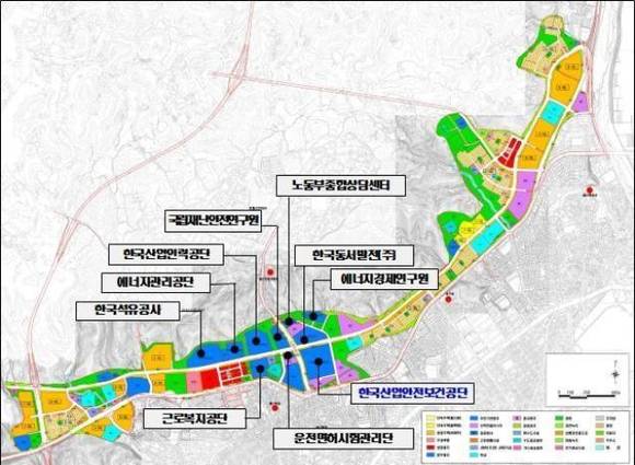 울산 우정혁신도시 배치도/뉴시스