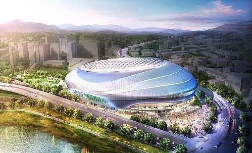 서울 고척동 돔구장, 골조막 방식 2012년 완공/뉴시스