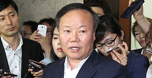 면담 과정 설명하는 김재원 원내수석부대표/뉴시스