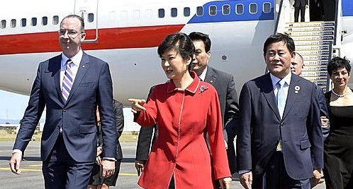 박 대통령, G20 참석위해 브리즈번 도착/뉴시스
