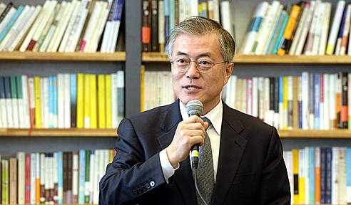 문재인 대표, 샐러리맨들과 타운홀 미팅/뉴시스