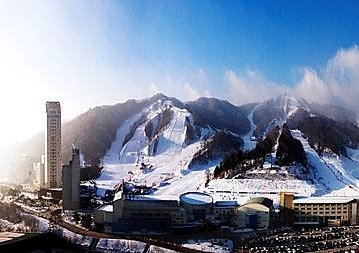 평창올림픽 스노보드 경기장 보광 휘닉스파크 전경/뉴시스