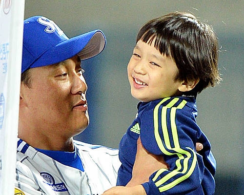 이승엽 '내 인생 최고의 대기록은 너!'/뉴시스