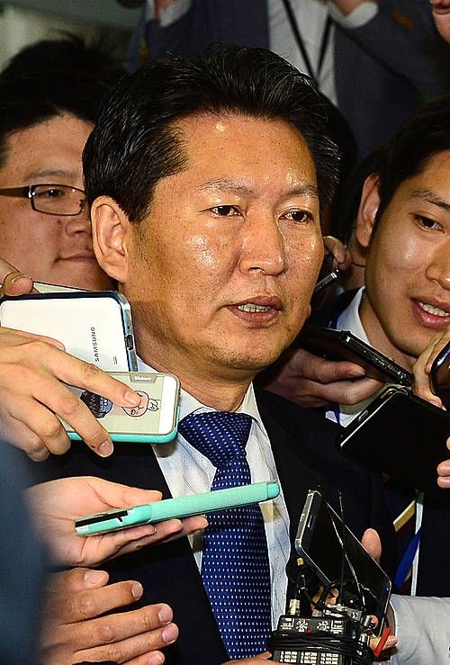 윤리심판원 출석한 정청래/뉴시스