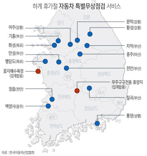 하계 휴가철 자동차 특별무상점검 서비스/뉴시스