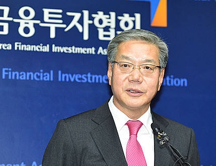 당선 소감 말하는 황영기 금투협 신임 회장/뉴시스
