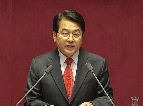 대정부질문하는 심재철 의원/뉴시스