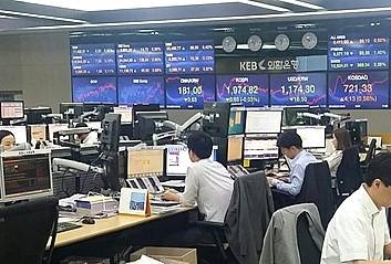 외환은행 딜링룸/뉴시스
