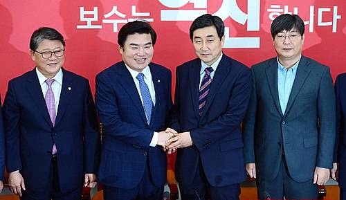 여야 원내지도부 2+2 회동/뉴시스
