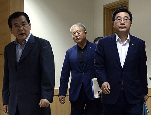 노사정 4인 대표자회의/뉴시스