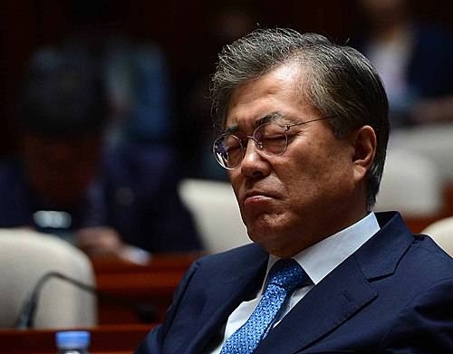 눈 감은 문재인 대표/뉴시스