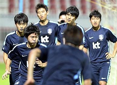 구슬땀 흘리는 국가대표팀/뉴시스