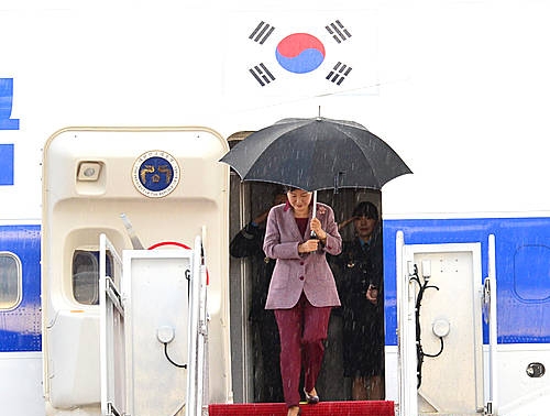 미국 도착한 박근혜 대통령/뉴시스
