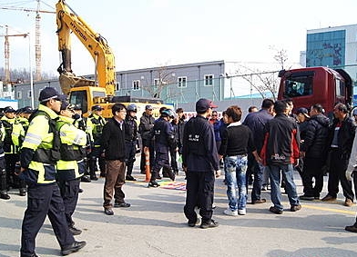 삼성엔지니어링 "체불임금 해결하라"/뉴시스