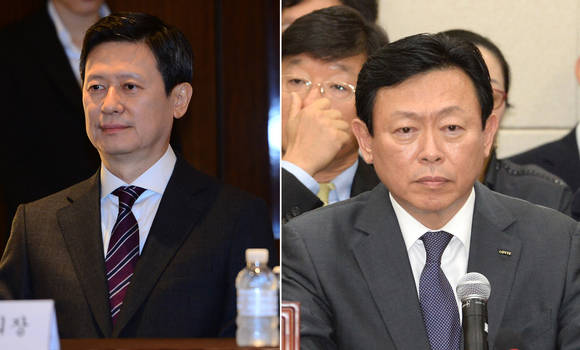 롯데가 신동주·신동빈 회장/뉴시스