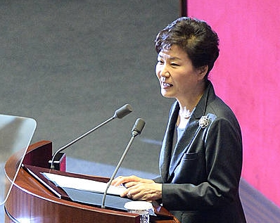 시정연설하는 박근혜 대통령/뉴시스