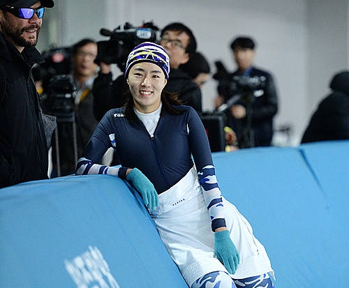 여유로운 빙속여제 이상화의 미소/뉴시스
