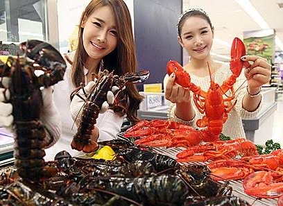 미국산 활랍스터/뉴시스
