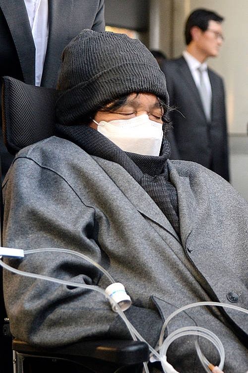 눈 감은 이재현 CJ 회장/뉴시스