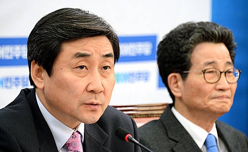 원내대책회의서 모두발언하는 이종걸 원내대표/뉴시스