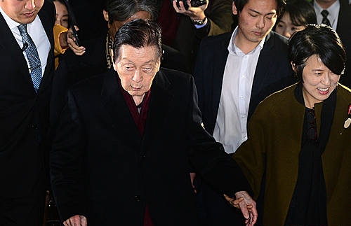 가정법원 출석한 신격호 회장/뉴시스