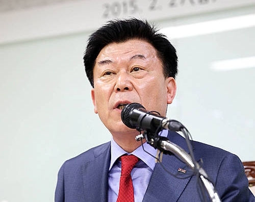 기자회견하는 박성택 신임 중기중앙회장/뉴시스