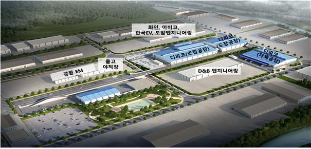  강원 횡성 초소형 전기 화물차 생산 산업단지 조감도. (사진=산업통상자원부 제공)