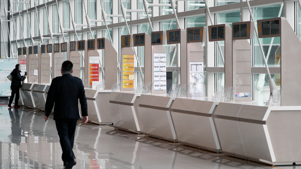 지난 4일 인천국제공항 1터미널 내 여행사 부스 구역이 한산하다.