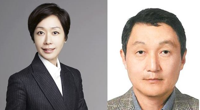구지은(왼쪽) 전 캘리스코 대표와 구본성 부회장.