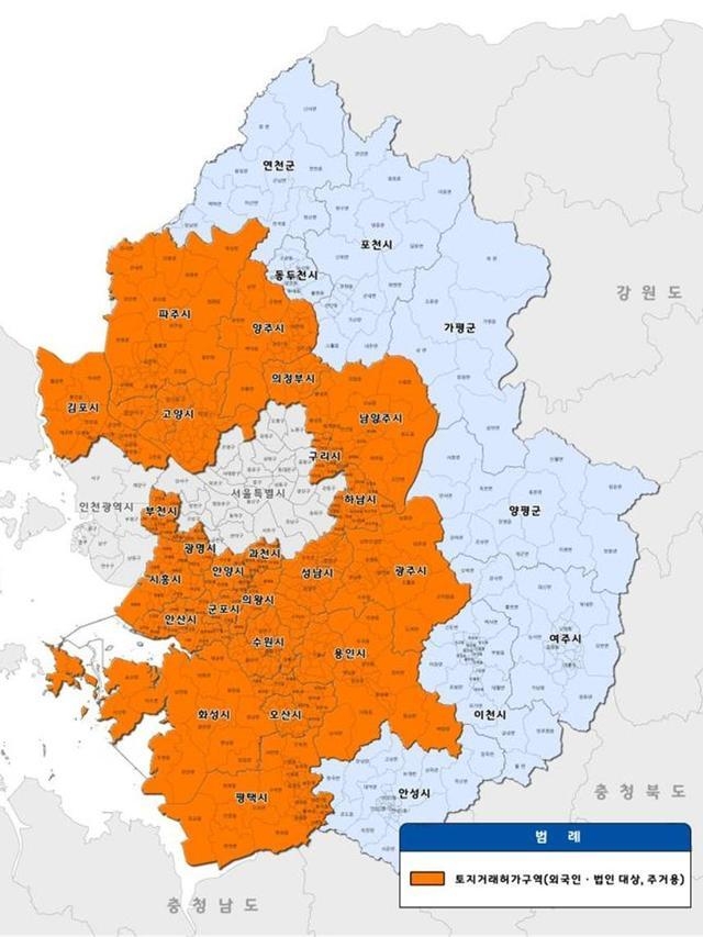 토지거래허가구역 지정 위치도. (사진=경기도 제공) *재판매 및 DB 금지