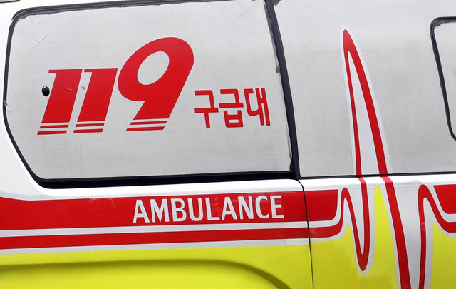 부산 119구급차량.