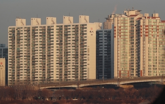  서울의 아파트 단지 모습.
