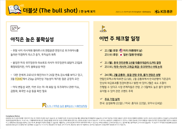 KB증권이 새로 선보인 WM고객을 위한 알기 쉬운 투자정보 컨텐츠 ‘더블샷’ 이미지. ⓒ 파이낸셜데일리 / KB증권