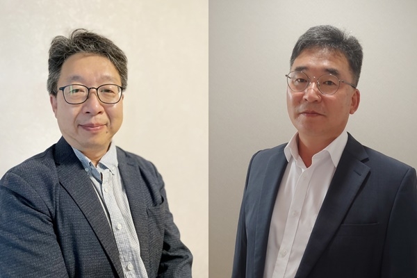 고재현(좌), 조천희(우) 각자대표이사. ⓒ 파이낸셜데일리 / 모코엠시스