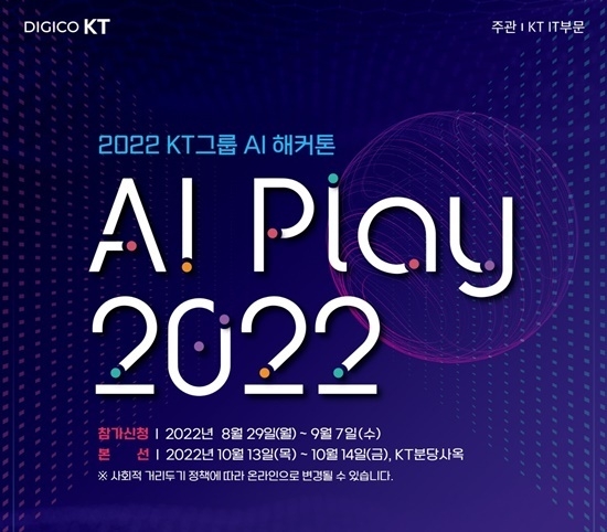 AI_Play_2022 포스터. ⓒ 파이낸셜데일리 / KT