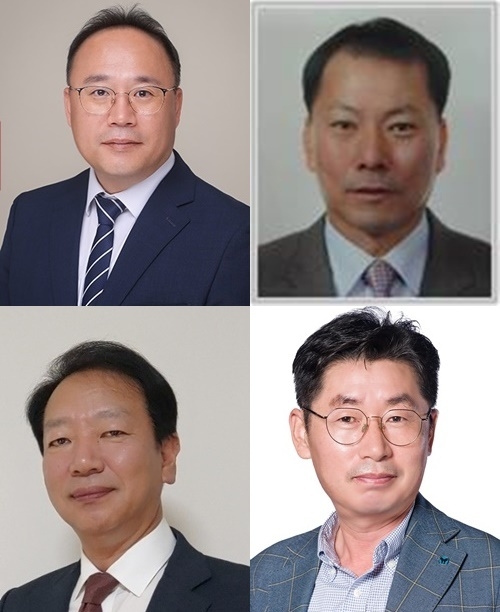 (사진 왼쪽 위에서 시계방향으로) 동아제약 백상환 사장, 용마로지스 금중식 부회장, DA인포메이션 이성근 사장, 용마로지스 이종철 사장. ⓒ 파이낸셜데일리/ 동아쏘시오그룹