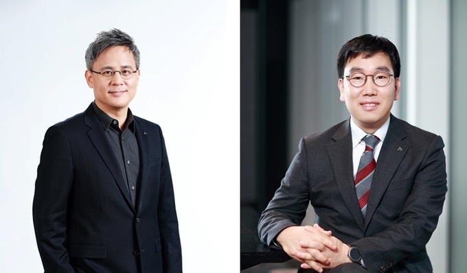 아모레퍼시픽 김승환 신임사장(왼쪽), 아모레퍼시픽그룹 이상목 신임사장(오른쪽) ⓒ 파이낸셜데일리 / 아모레퍼시픽그룹
