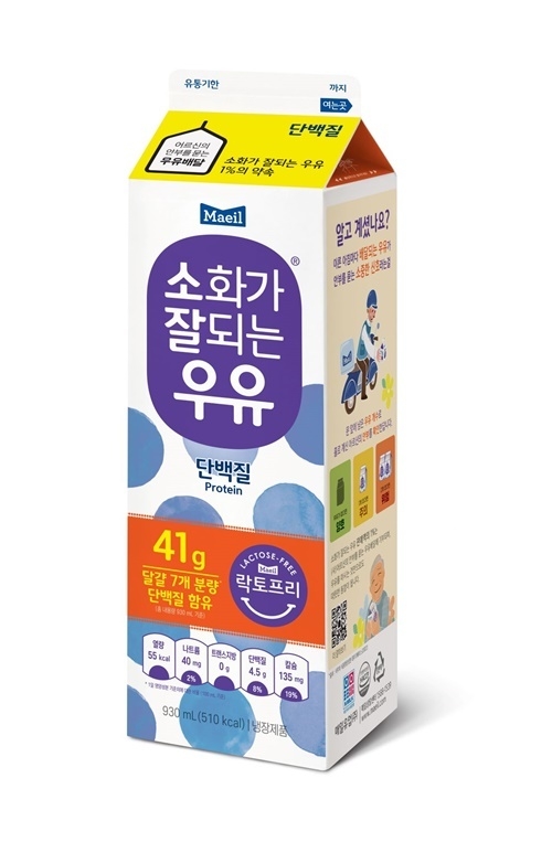 매일유업 소화가 잘되는 우유 단백질 제품사진. ⓒ 파이낸셜데일리 / 매일유업