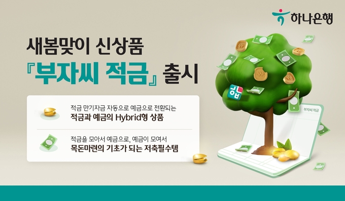하나은행, 새봄맞이 신상품 『부자씨 적금』출시 ⓒ 파이낸셜데일리 / 하나은행