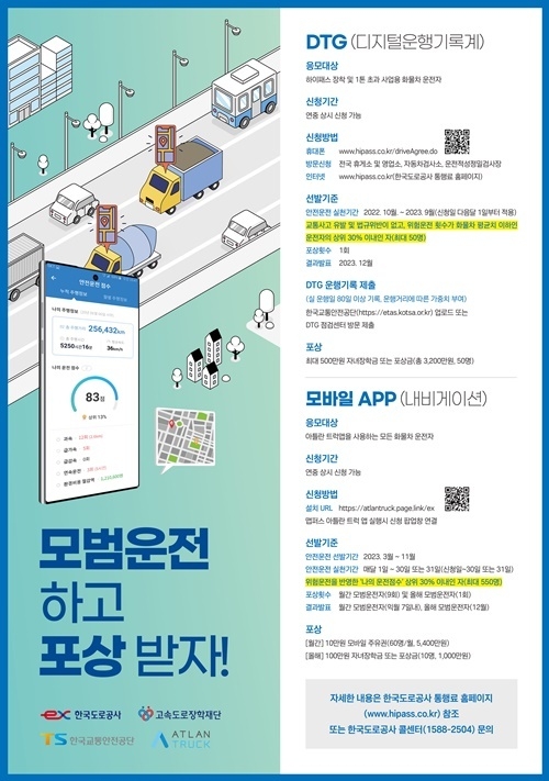 모범 화물운전자 포스터. ⓒ 파이낸셜데일리 / 한국도로공사