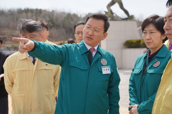 화진 환경부 장관이 안동을 방문해 안동댐의 가뭄 대응 상황을 점검ⓒ파이낸셜데일리/국민의힘