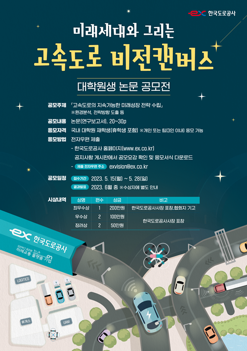 공모전 포스터. ⓒ 파이낸셜데일리 / 한국도로공사