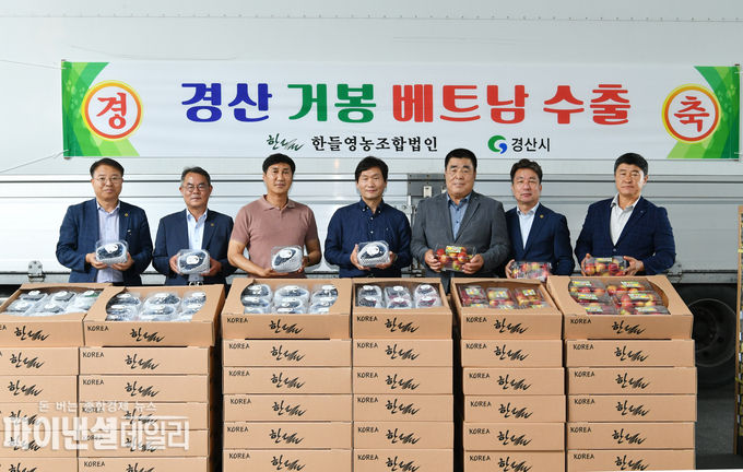 '경산 포도 수출이 베트남을 시작으로 첫발' ⓒ파이낸셜데일리/경산시