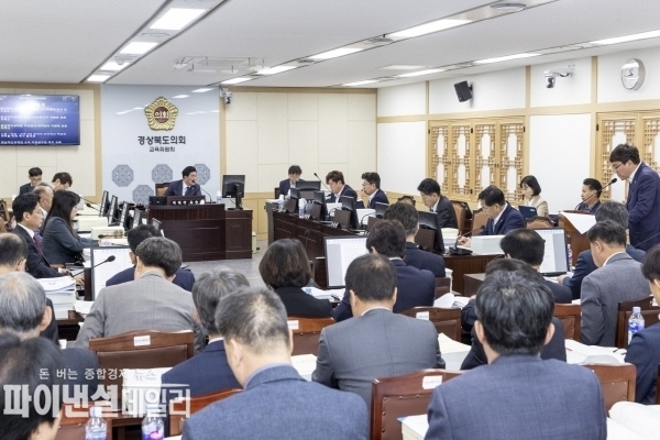 제12대 경상북도의회 교육위원회 회의전경 ⓒ파이낸셜데일리/경북도의회