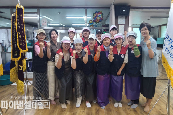  2023년 나눔의 파발마 운동의 일환으로 급식 봉사 ⓒ파이낸셜데일리/영천시