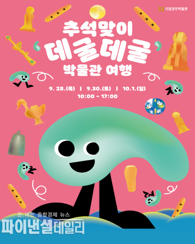 ‘2023년 추석맞이 데굴데굴 박물관 여행 포스터 ⓒ파이낸셜데일리/국립경주박물관