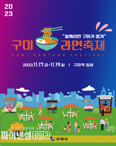 2023 구미라면 축제 포스터 ⓒ파이낸셜데일리/구미시